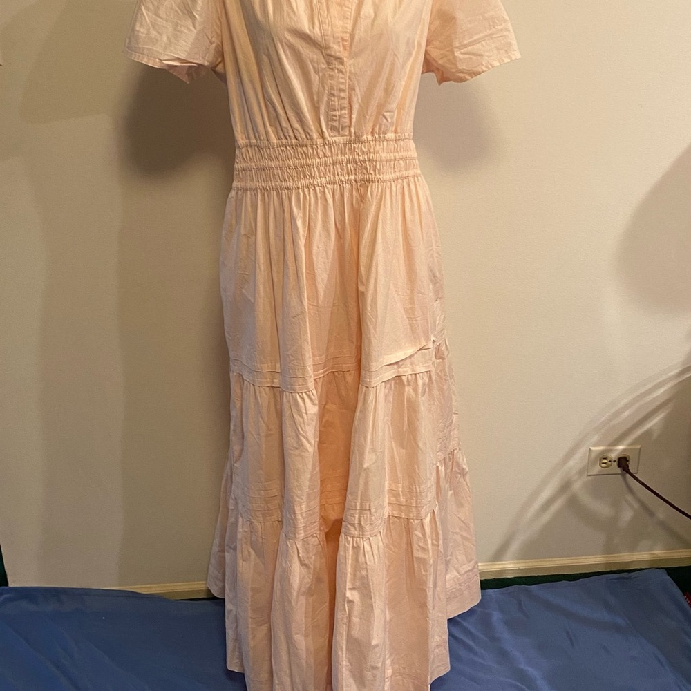 Anthropologie Peach Maxi Dress - Picture 5 of 16